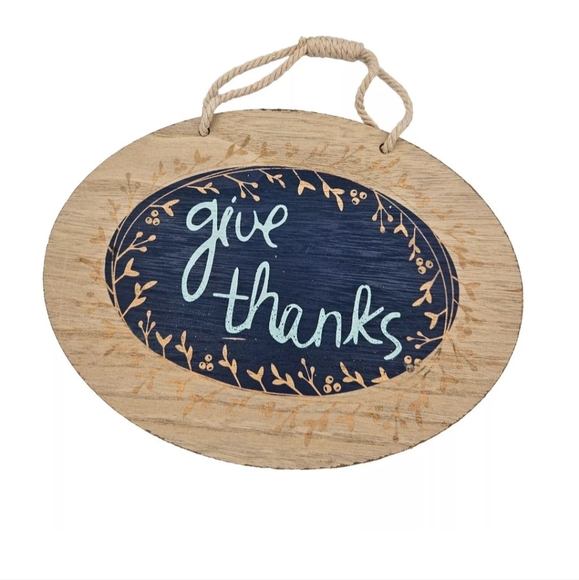 Positive Saying Expressions Wall Door Plaque Hanging Thanks Thoughts Dreams Life - Picture 2 of 10